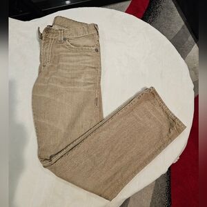 True Religion Men's Jeans Relaxed Straight Tan Sz 33 EUC